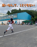 練習試合での一場面